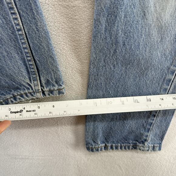 Vintage Levis Jeans Fits 30x27 Blue Denim Orange Tab 80s USA made Faded Light - Picture 8 of 15